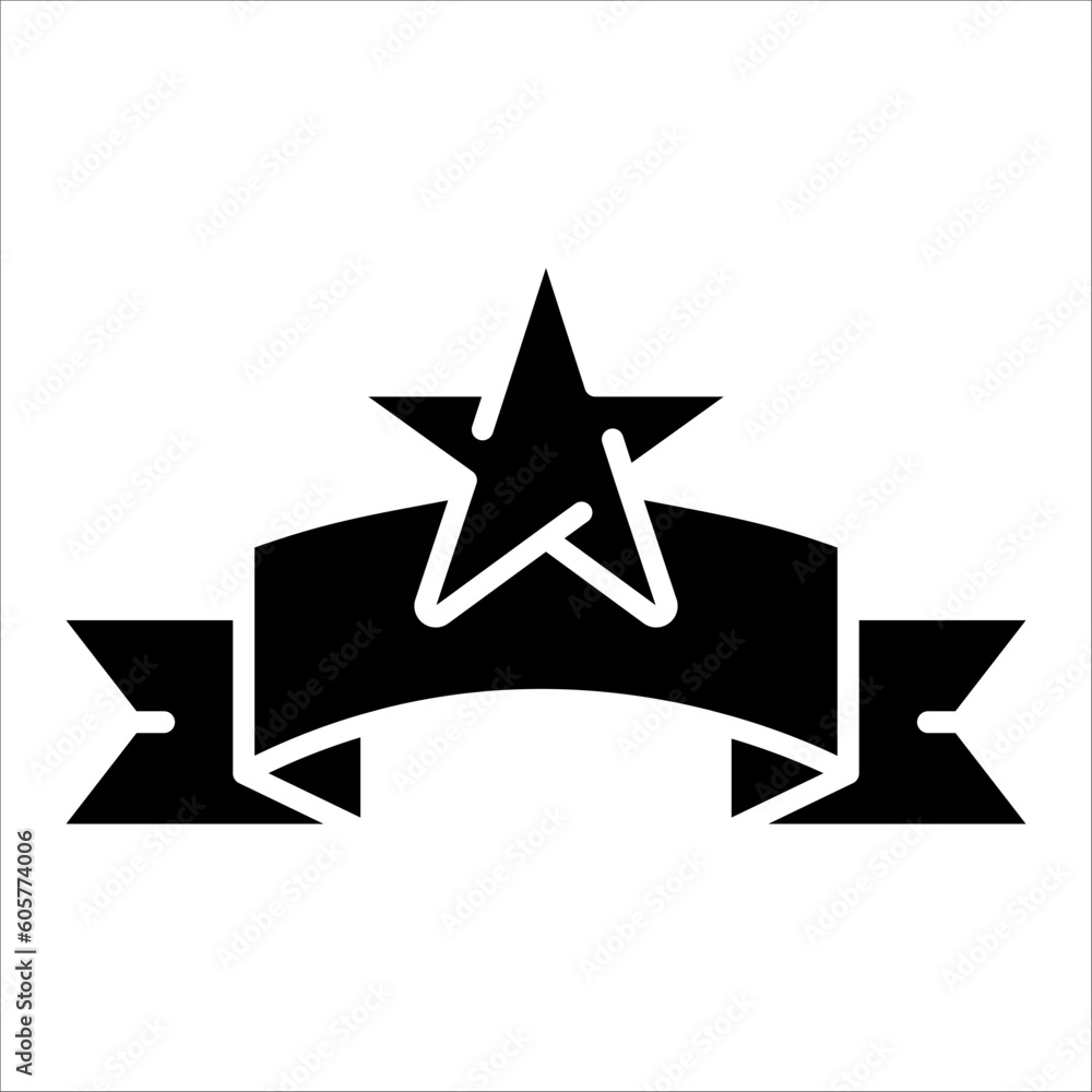 Aufkleber Solid vector icon for badge which can be used various design projects.