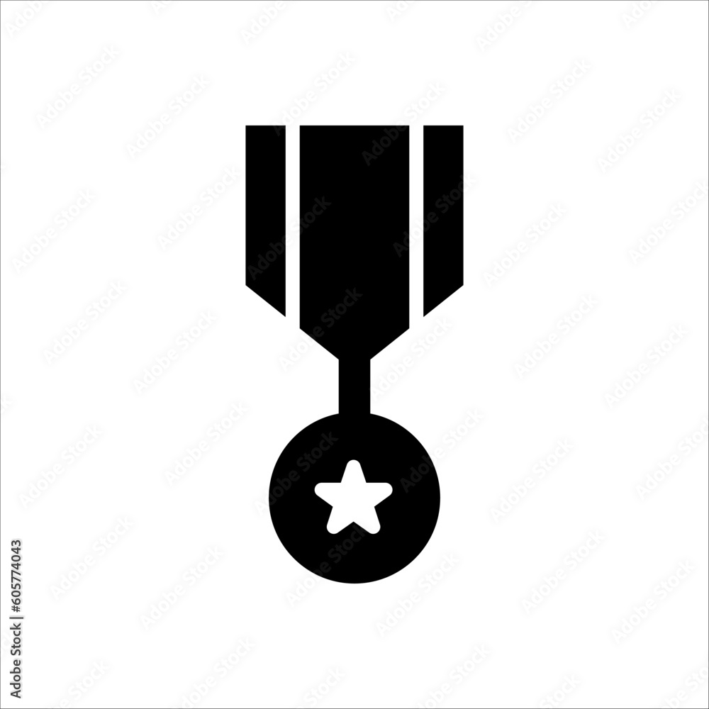 Aufkleber solid vector icon for medallion which can be used various design projects.