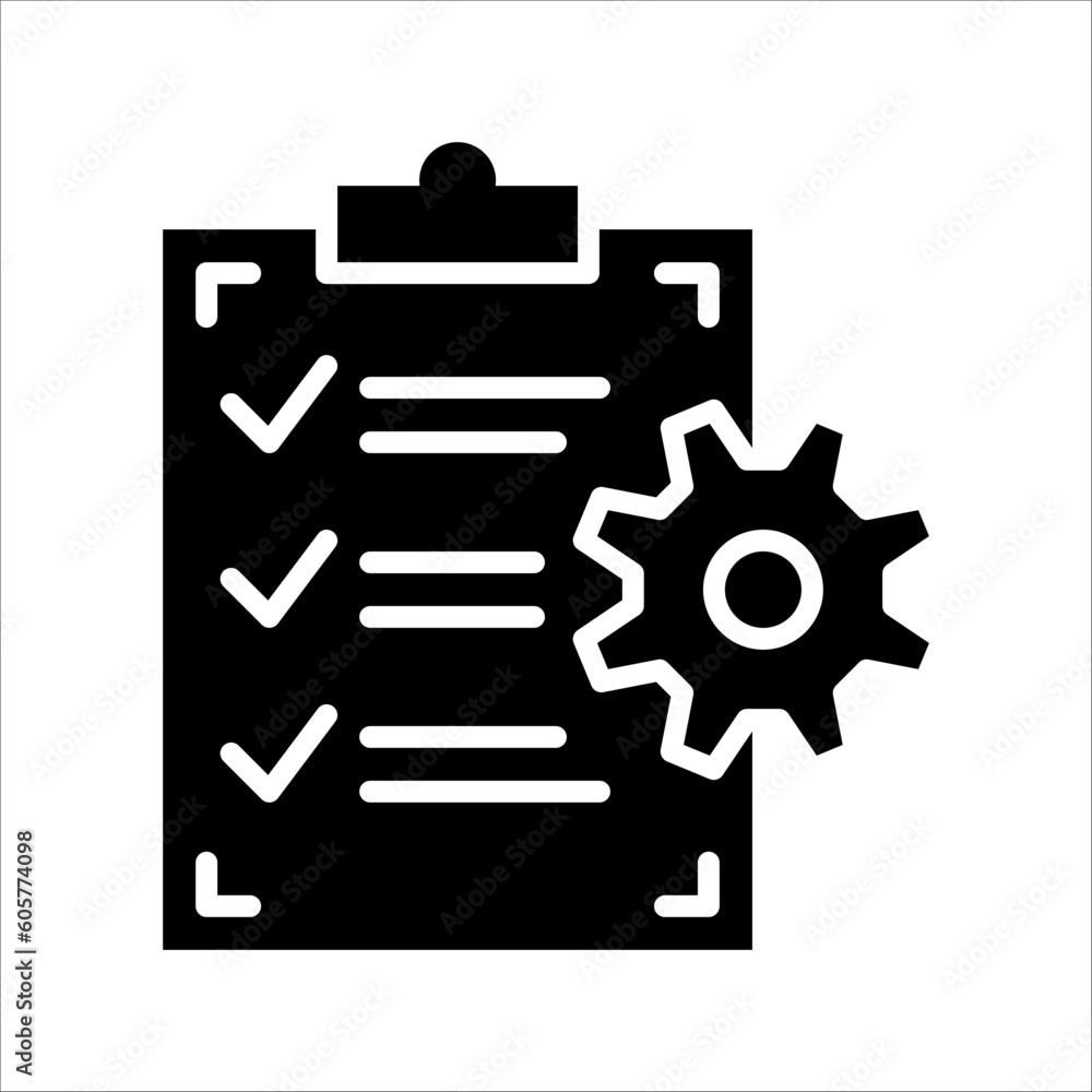 Aufkleber solid vector icon for inspection which can be used various design projects.