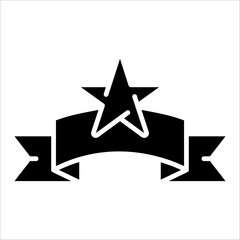 Obraz premium Solid vector icon for badge which can be used various design projects.