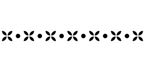 art flower border line