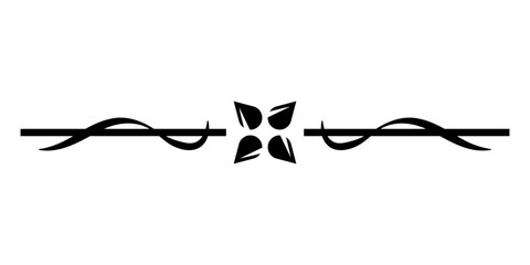 art flower divider border
