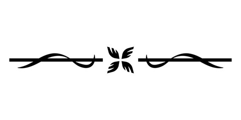art flower divider border