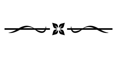 art flower divider border