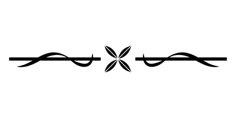 art flower divider border