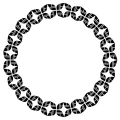 art flower circle frame