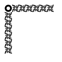 art flower corner edge