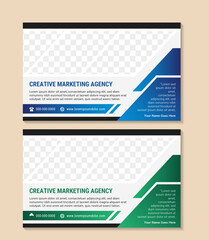 Abstract banner design web template Set, Horizontal header web banner. Modern Geometric Blue and green elements cover header background for website design, Social Media Cover ads banner, flyer, card