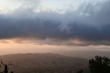 sunrise in the mountains
