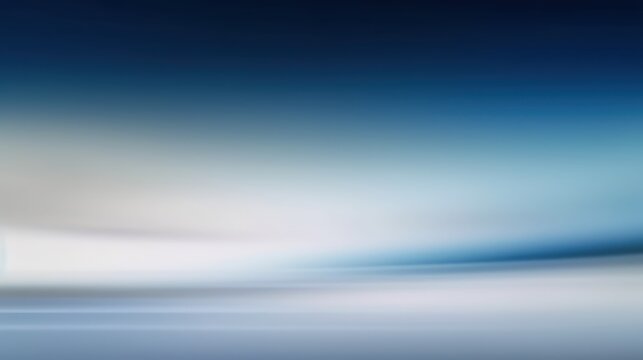 Beautiful original wide format blurred background with smooth color transitions in gray-blue tones for represent a product