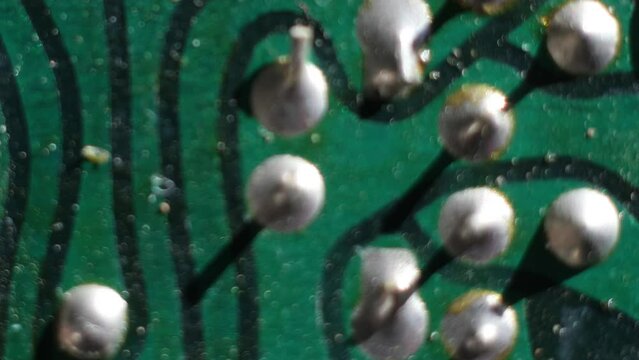 macro of circut board