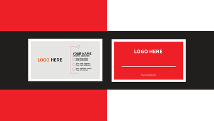 Simple Business Card Layout.Double-sided creative business card template. Portrait and landscape orientation. Horizontal and vertical layout. Vector illustration.Minimal Individual Business Card .