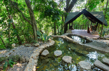 Fototapeta na wymiar Hot springs in Honduras