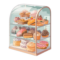 Sweet food candy, cookie cupcake and cakes