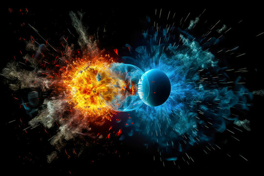 antimatter and antiparticles background, generative ai