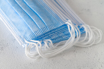 Pack of medical disposable protection face masks