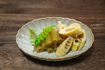 ふきと筍の煮物