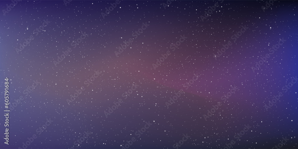 Wall mural star universe background, stardust in deep universe, milky way galaxy, vector illustration.