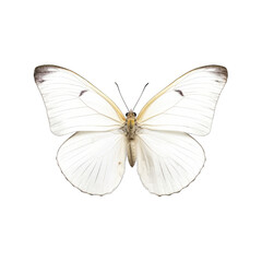 Naklejka premium Cabbage white butterfly - Pieris rapae 1. Transparent PNG. Generative AI