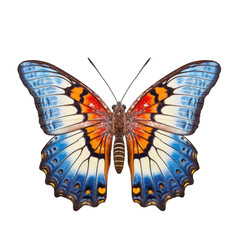 Fototapeta premium Chinese windmill butterfly - Byasa impediens 1. Transparent PNG. Generative AI