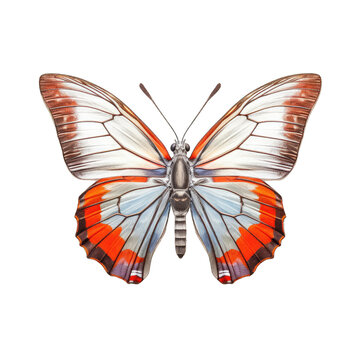 Gray hairstreak butterfly -  Strymon spp. Transparent PNG. 1. Transparent PNG. Generative AI