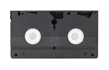 Fototapeta premium Videotape film VHS for old video recorder, isolated on transparent background .