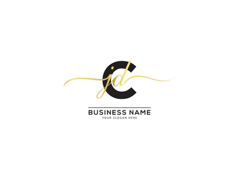 Initials Luxury Cjd Jcd Signature Logo Letter For Your Luxury Shop