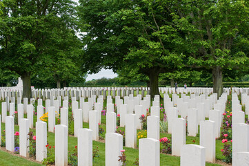 Britischer Soldatenfriedhof in Bayeux, D-Day, Bayeux, Normandie, Frankreich