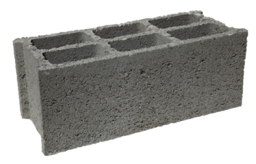 Parpaing de construction en béton