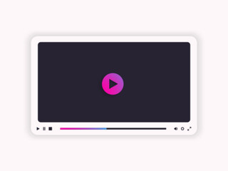 Online video player frame for web and mobile apps.