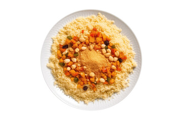 Couscous, Moroccan Cuisine. Isolated On Transparent Background, Png. Generative AI