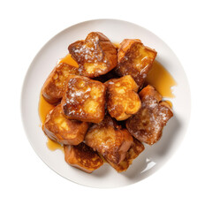Rabanad Brazilianstyle French Toast, Brazilian Cuisine. Isolated On Transparent Background, Png. Generative AI