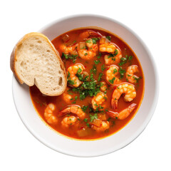 Vatap Spicy Shrimp And Bread Stew, Brazilian Cuisine. Isolated On Transparent Background, Png. Generative AI