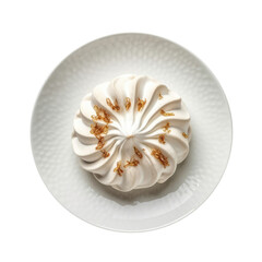 Suspiro De Chirimoychirimoymeringue Dessert, Peruvian Cuisine. Isolated On Transparent Background, Png. Generative AI
