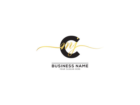 Minimalist Signature Cmj mcj Letter Logo For Shop