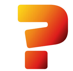 ? - question mark - font symbol - orange color - for website, email, presentation, advertisement, image, poster, placard, banner, postcard, ticket, logo, engraving, slide, tag - t-short, printable	