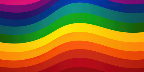 Obraz premium Flourishing Diversity: Embracing Equality through the LGBTQ+ Flag's Colors. Generated AI
