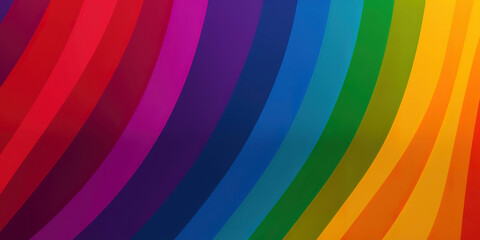 Obraz premium Rainbow of Love: Symbolizing Diversity with the LGBTQ+ Pride Flag. Generated AI