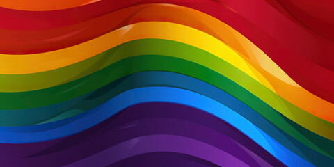Fototapeta premium Flourishing Diversity: Embracing Equality through the LGBTQ+ Flag's Colors. Generated AI