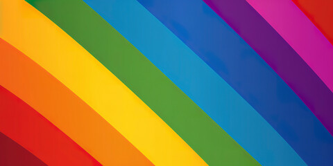 Inclusivity Unveiled: Vibrant Hues of the LGBTQ+ Pride Flag. Generated AI