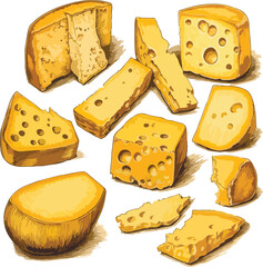 set of cheese
