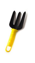 Garden fork isolated on white background. Gardening tool equipment