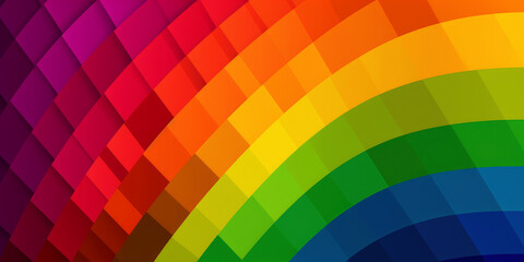 Obraz premium Colors of Pride: Honoring Diversity with the LGBTQ+ Flag's Vibrancy. Generated AI