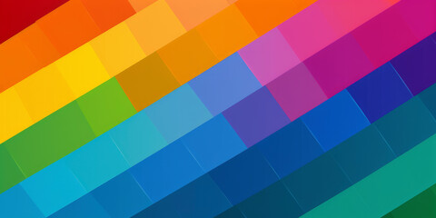 Embracing Identity: The LGBTQ+ Pride Flag's Bright Spectrum. Generated AI