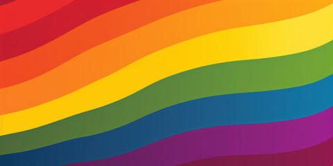Embracing Identity: The LGBTQ+ Pride Flag's Bright Spectrum. Generated AI