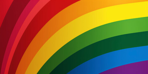 Rainbow of Love: Symbolizing Diversity with the LGBTQ+ Pride Flag. Generated AI