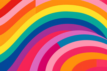 Obraz premium Vibrant Pride: Celebrating Diversity with the LGBTQ+ Flag. Generated AI