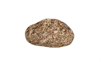 Sea or Sea or river stone. Isolated. Png