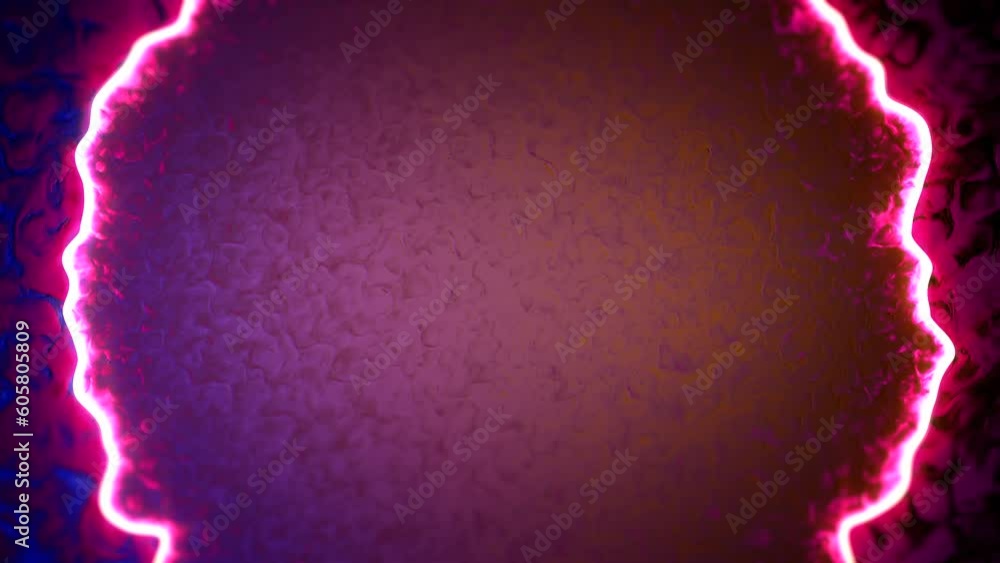Poster lilac blue and red twinkling curved lines colorful background - loop video