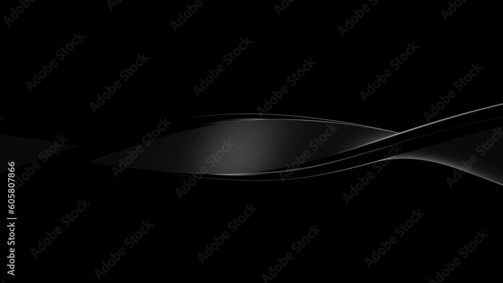 Poster 3d abstract black background looping animation